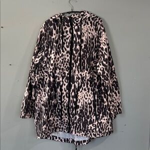 Woman’s Active Zone Leopard Print Utility Jacket 1X